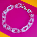 Chunky Transparent Acrylic Chain Necklace