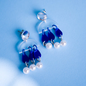 Blue Drop Earrings