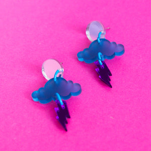 Mini Cloud Thunder Earrings