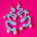 Blue Lagoon Wiggle Earrings