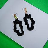 Black Splash Earrings