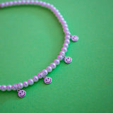 Mini Smiley Face Pearl Necklace