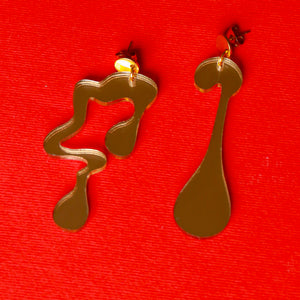 Irregural Melting Earring