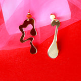 Irregural Melting Earring