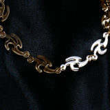 Gold Cyber Choker Necklace