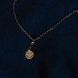 Stainless Steel Smiley Face Necklace