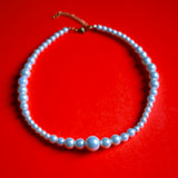 Irregular Creamy White Pearl Necklace