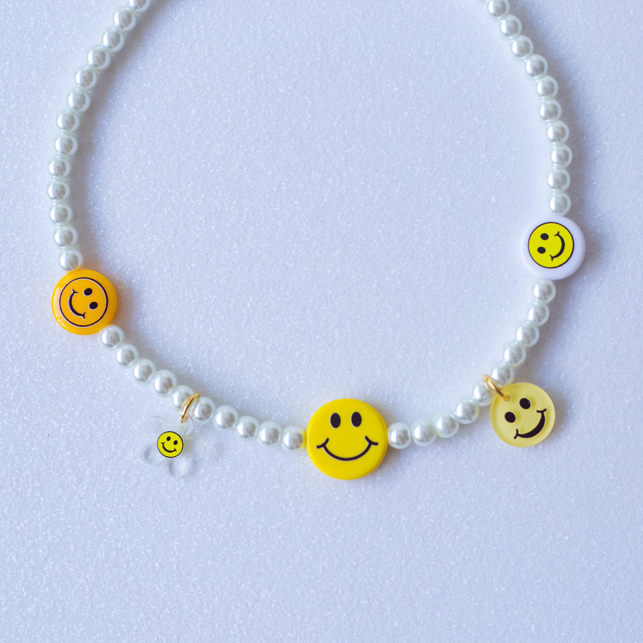 Buy Smiley Face Necklace Freshwater Pearls Trendy Choker Summer Choker  Summer Necklace Real Gold Online in India - Etsy
