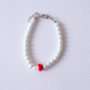 Red Mashroom Pearl Bracelet
