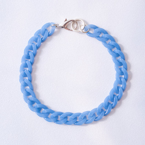 Blue Acrylic Necklace