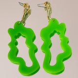Limge Green Splash Earrings