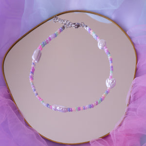 Multi-Colored Pastel  Pearl Choker