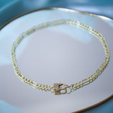 Gold Plated Brass Choker Necklace