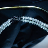 Black Heart Pearl Choker Necklace