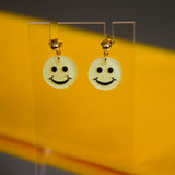 Yellow Smiley Face Earrings