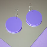 Purple Mini Round Hoops