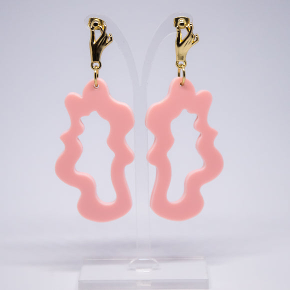 Pink Splash Earrings